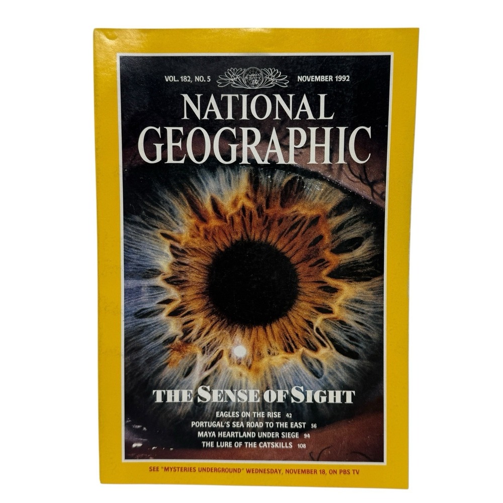 November 1992 National Geographic Magazine Vol. 182 No. 5‎ The Sense of Sight